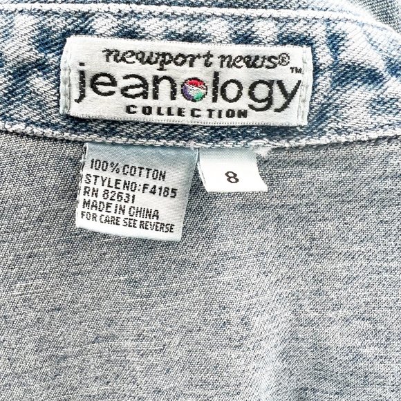 Newport News Vintage Denim Dress 8 - Picture 5 of 6